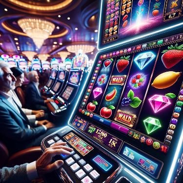 Pemain celo55 merayakan kemenangan besar di slot online dengan tampilan layar jackpot